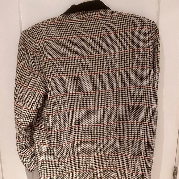 Vintage Kristy Allan Houndstooth Plaid Blazer - Picture 3 of 4